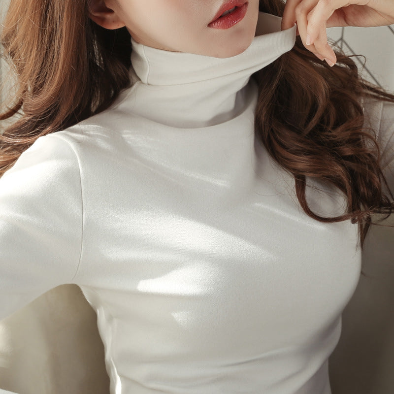 Women’s Long Sleeve Turtleneck Shirt, lined