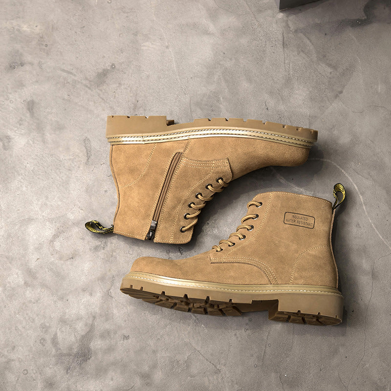 Men's wedge boots in British style