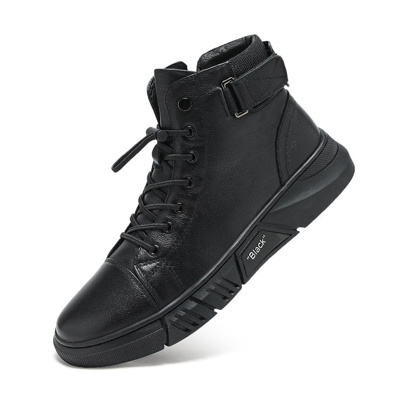 Padded men's boots, water-repellent, slip-resistant