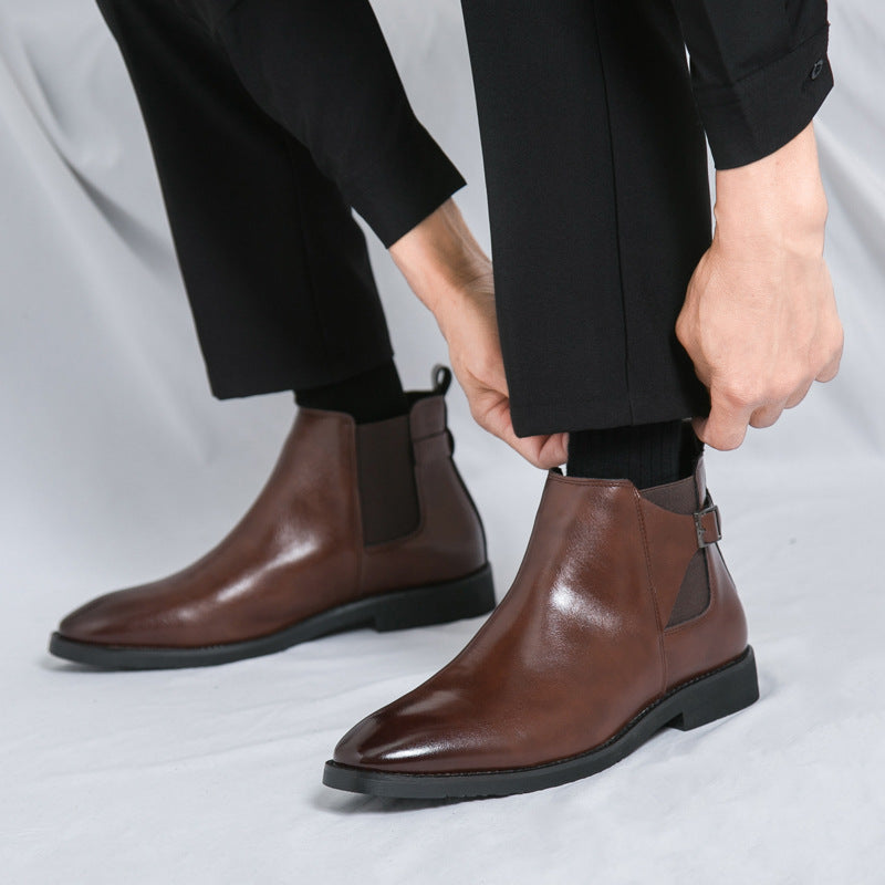 Classic men's leather Chelsea boots