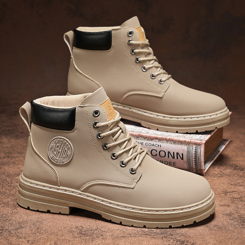 Men's boots, ankle-high, casual design