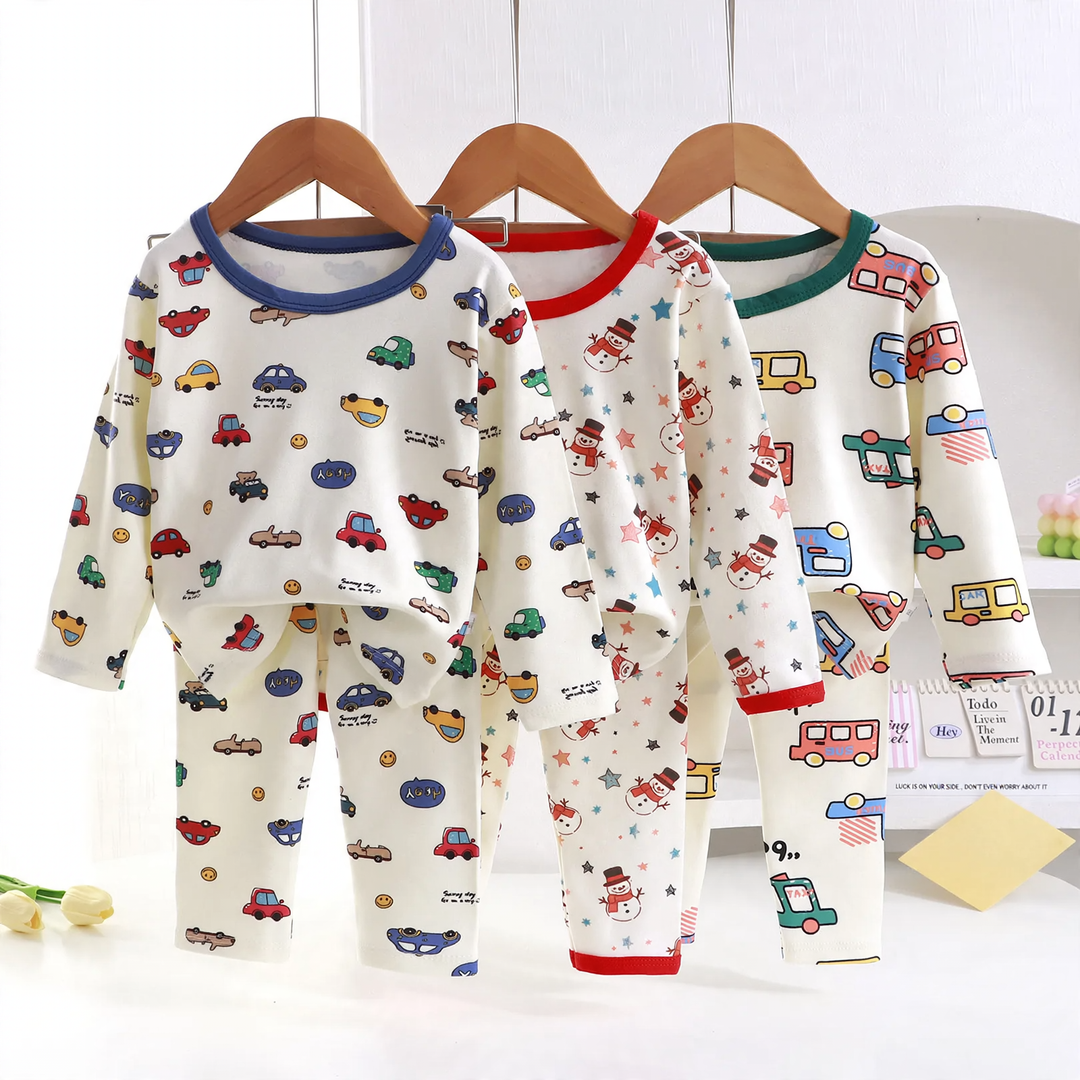 Christmas Pajama Set for Kids, Thermal Underwear