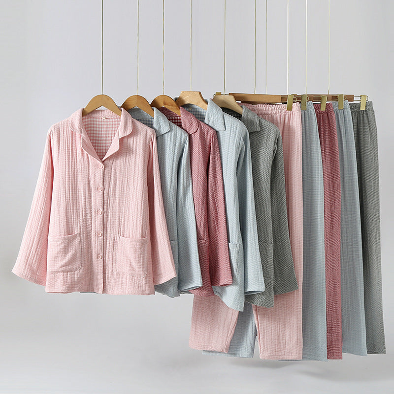 Cotton pajamas, 4-layer, for couples