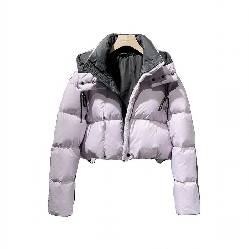 Women's Padded Jacket, Detachable Hood, Quilted