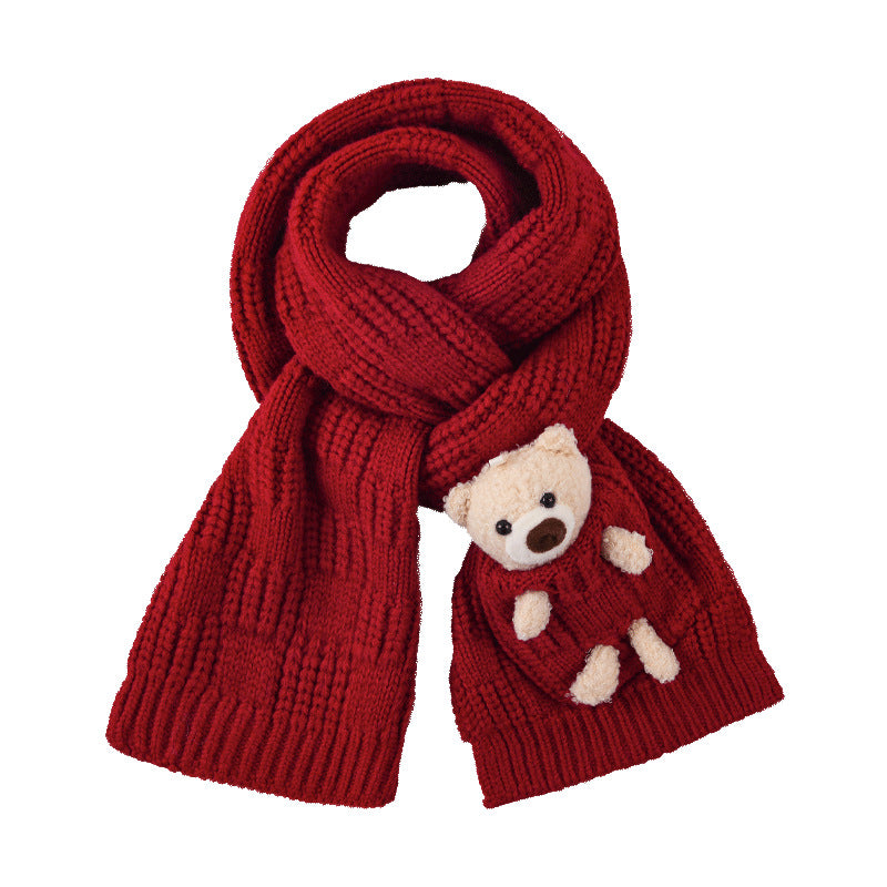 Warmer knitted scarf for women and men