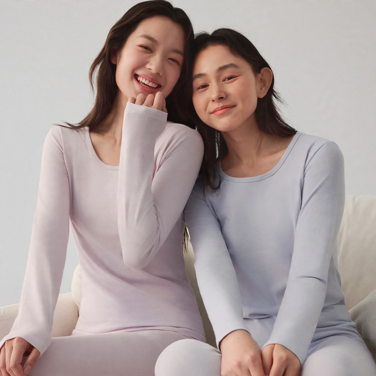 Women's Thermal Set made of Cotton, Round Neck