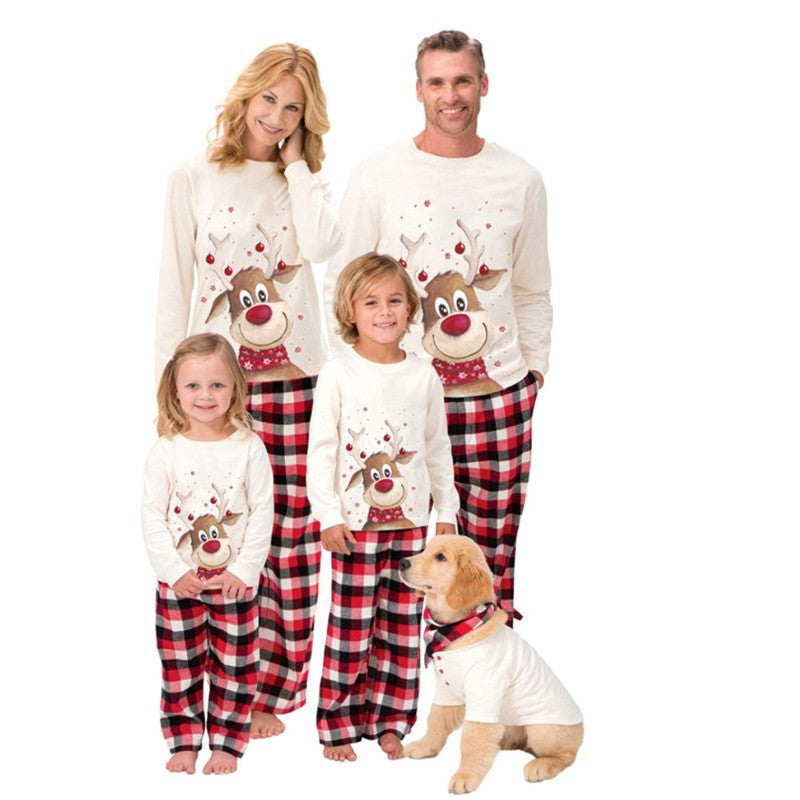 Family Pajama Set, Moose Print, Long Sleeve