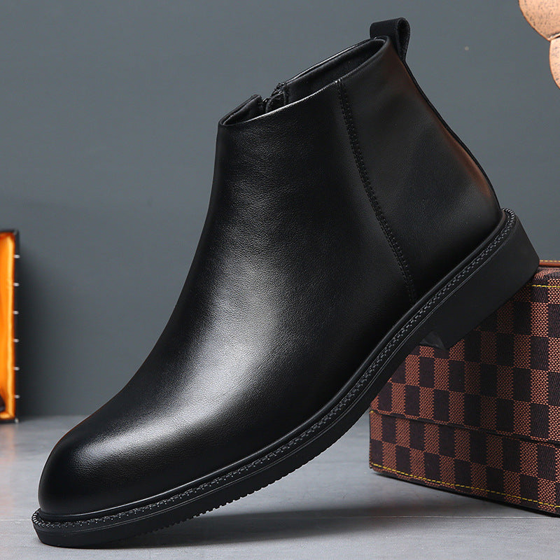Men's Chelsea Boots, Genuine Leather, Lined, Warm