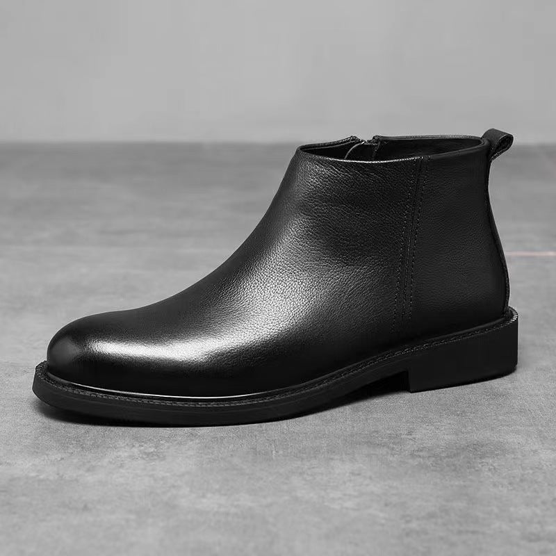 Men's Chelsea boots, European style, round