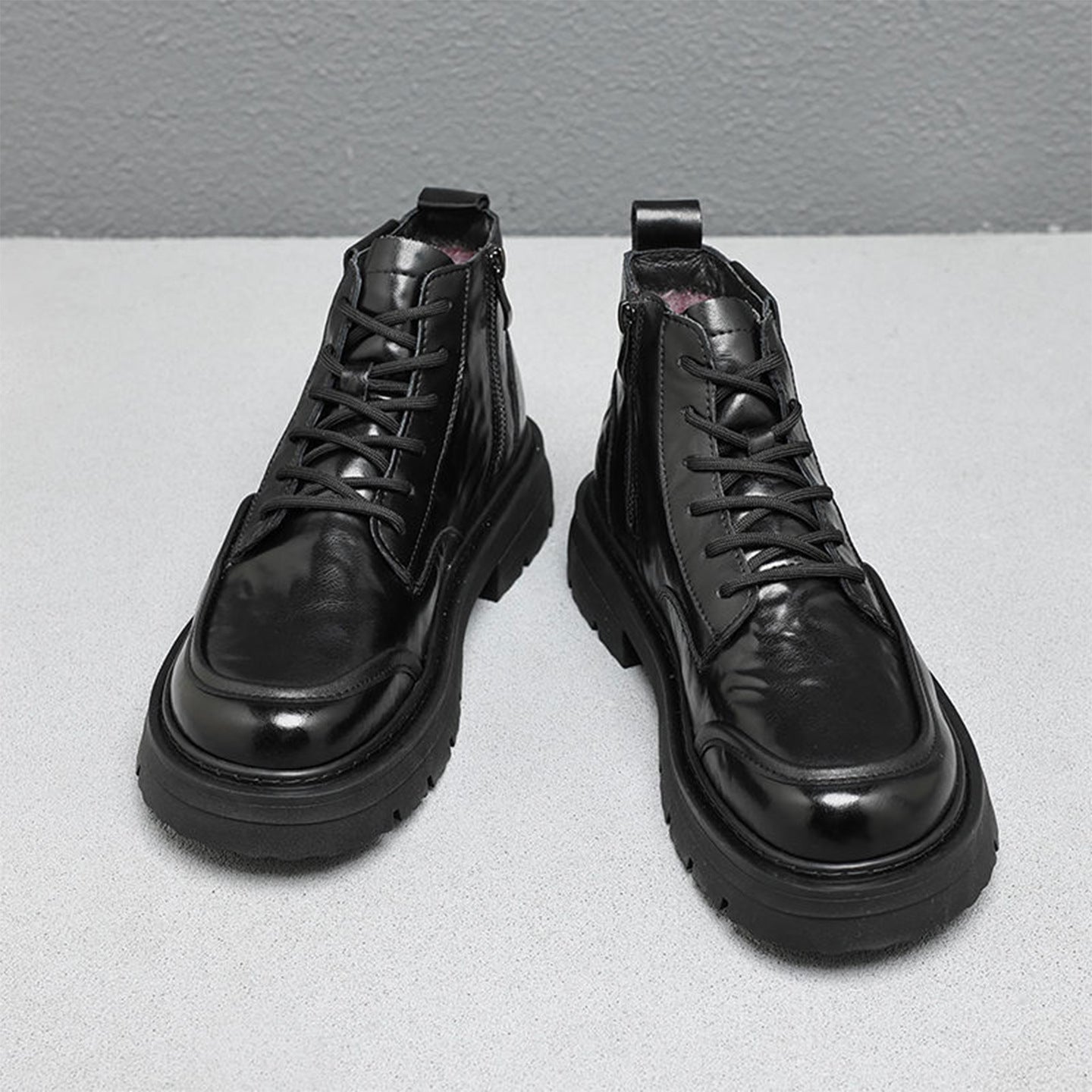 Men's Martin boots, lined, platform sole