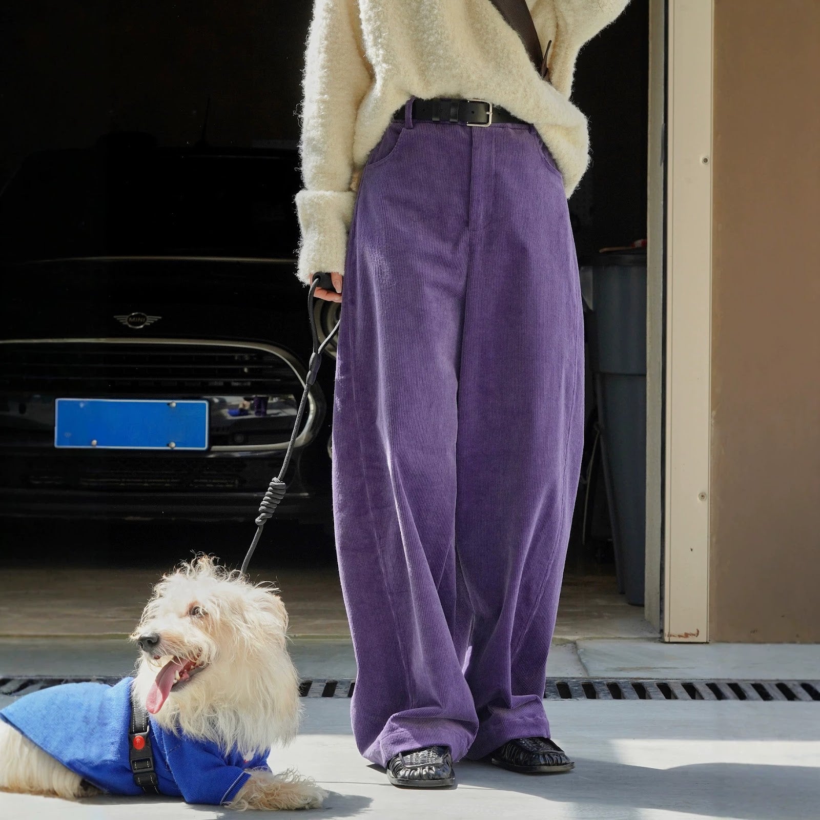 Casual corduroy leisure pants for women