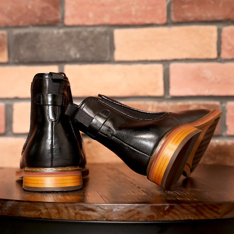 Men's Chelsea Boots, Genuine Leather, Business Casual