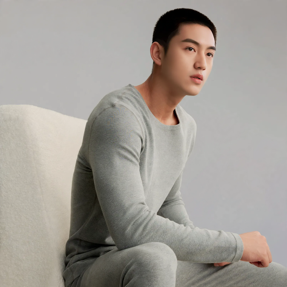Men's Thermal Set, 280g Cotton, brushed, antibacterial