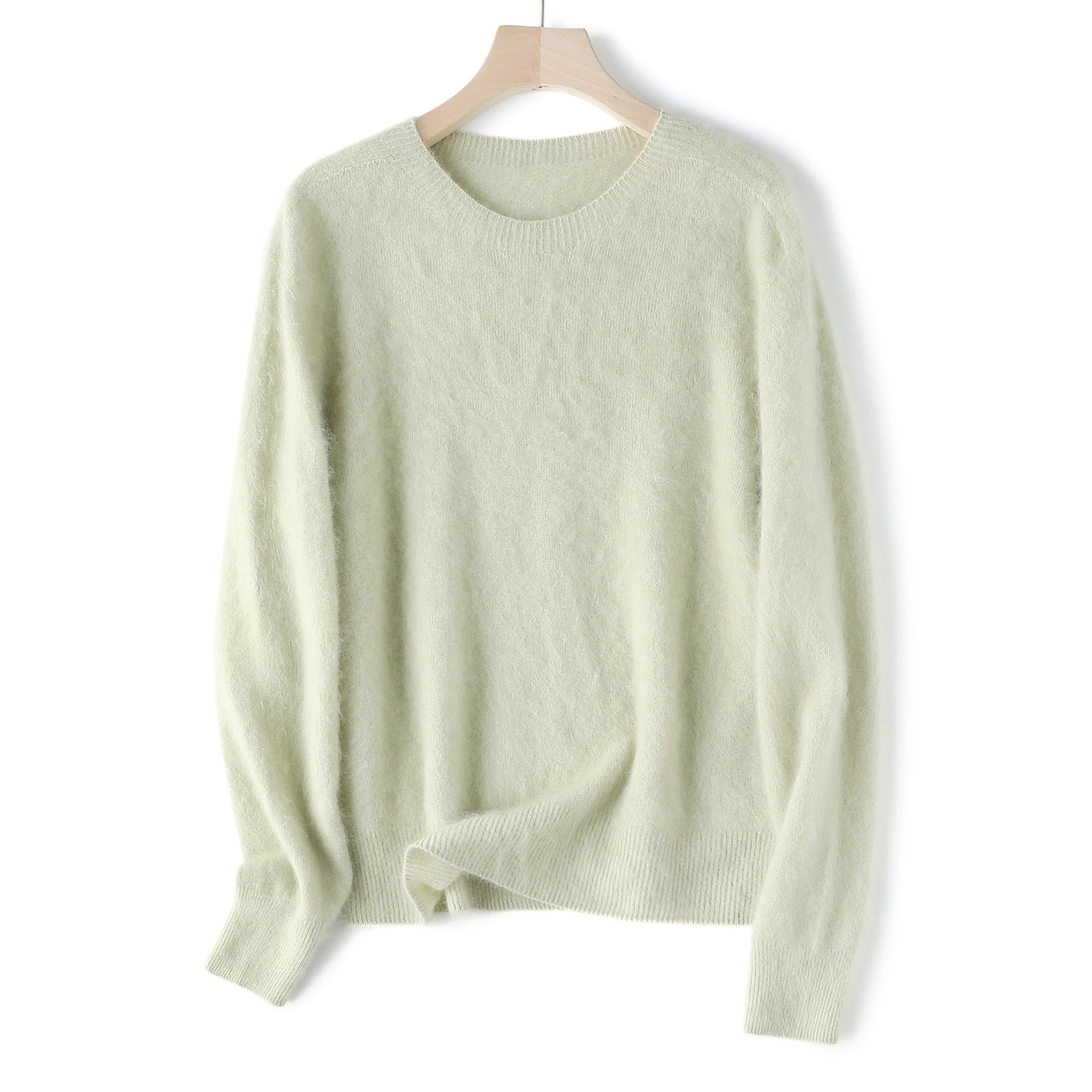 Women’s Wool Cashmere Sweater, seamless, various collar forms