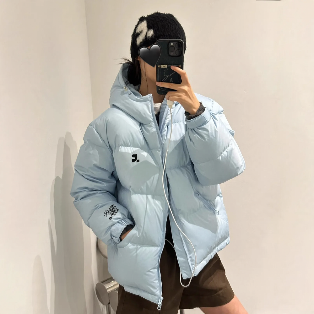 Women's Down Jacket, White Duck Down Filling, Korean Style