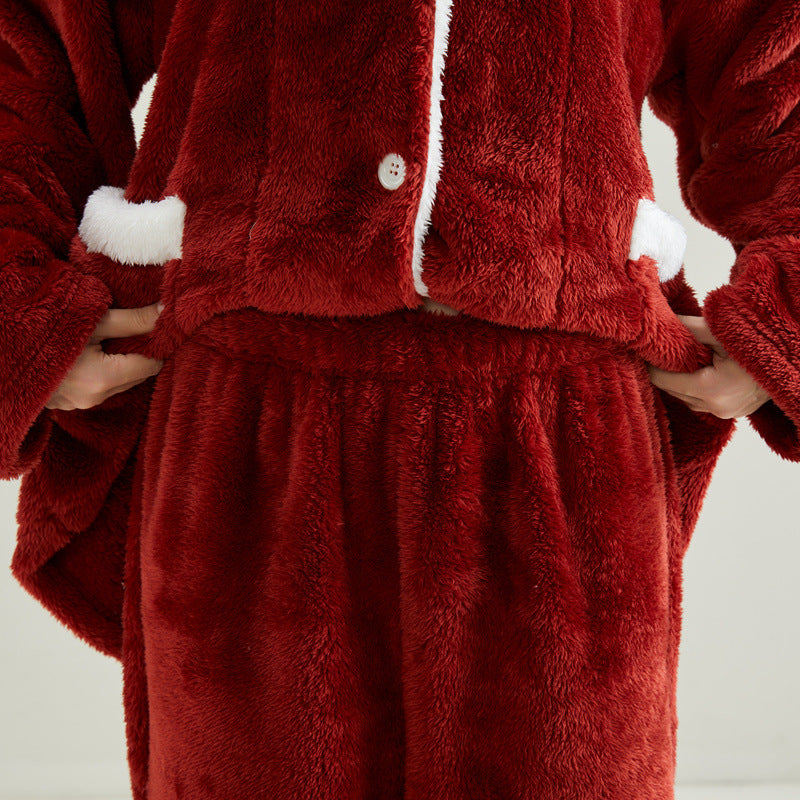 Women's Pajama Set made of soft fleece, Long Sleeve