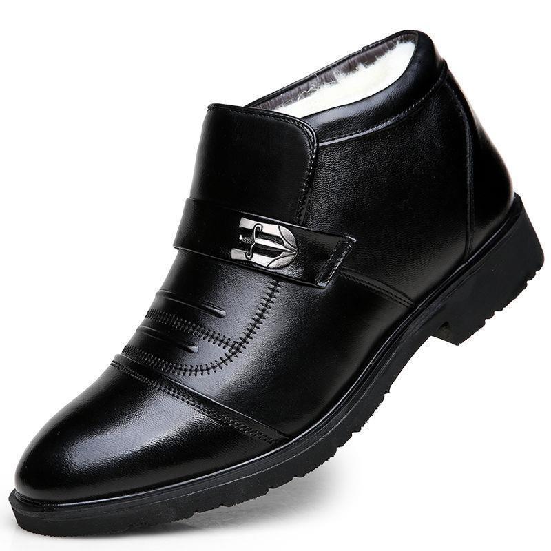 Men's winter boots, insulated, slip-resistant, business casual