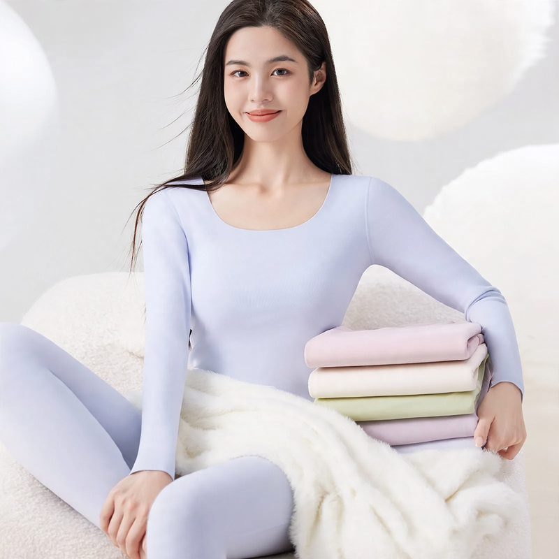 Women's Thermal Set, lined, U-neck
