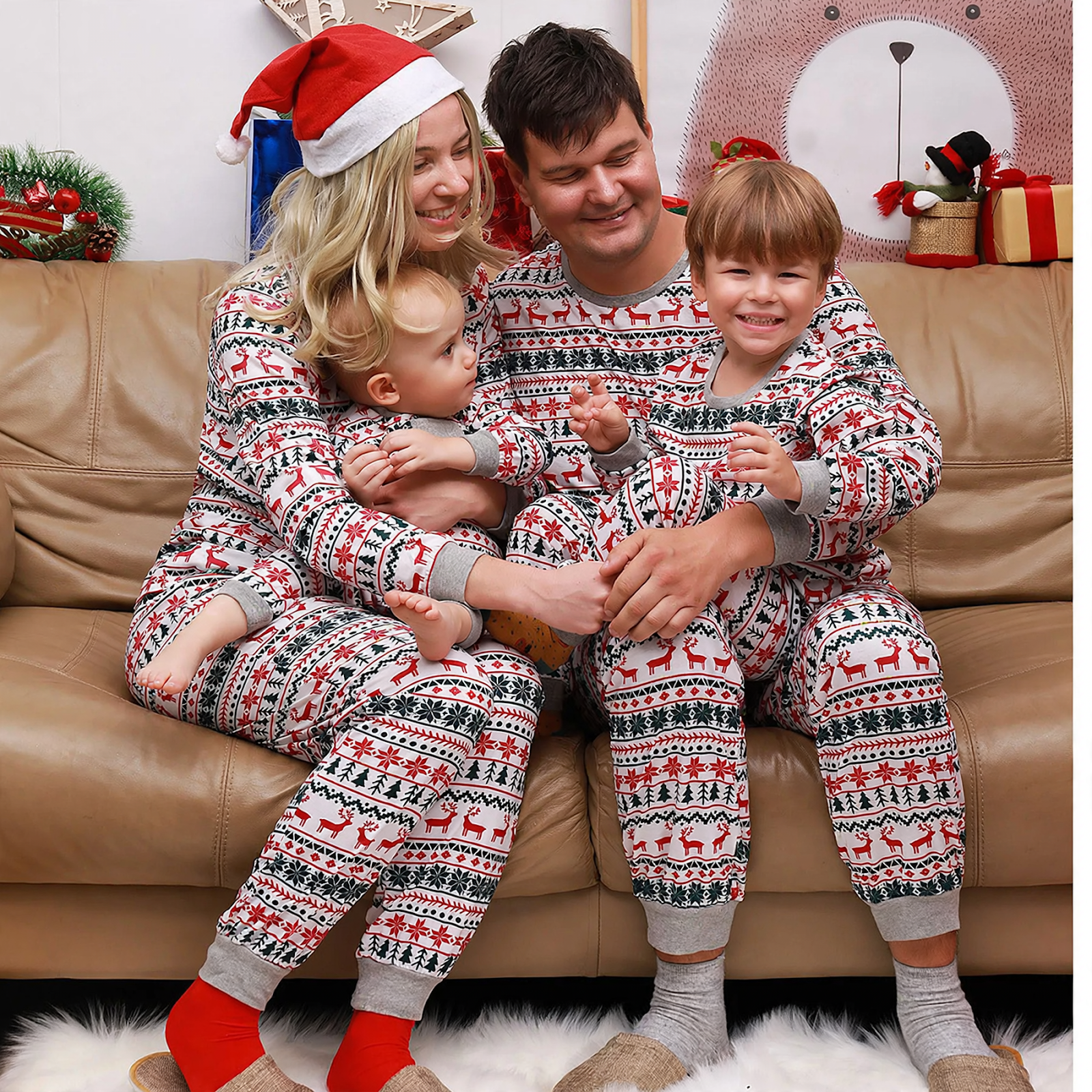 Christmas Family Pajamas, festive design