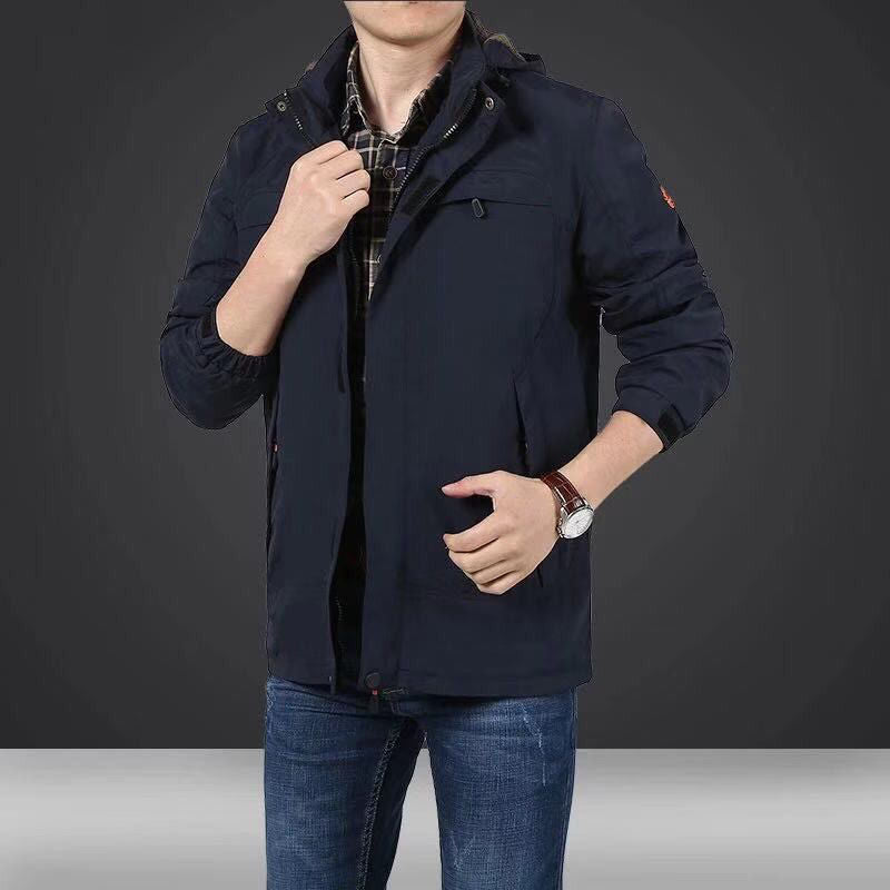 Men's lightweight technical field jacket with multifunctional pockets and adjustable hem Chichicherry