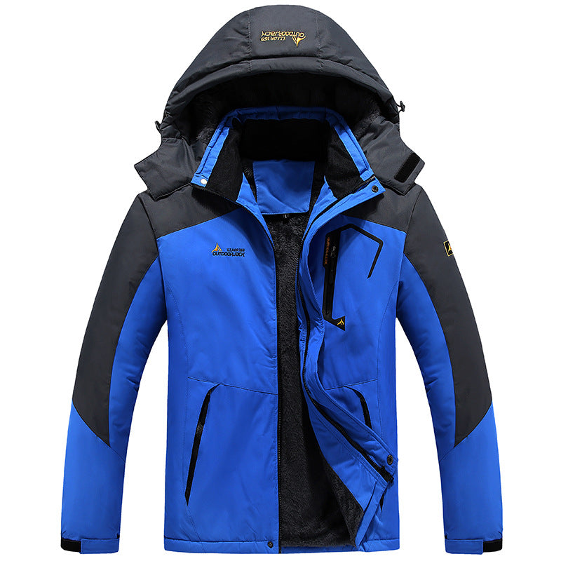 Men's multifunctional softshell outdoor jacket with fleece lining and detachable hood Chichicherry