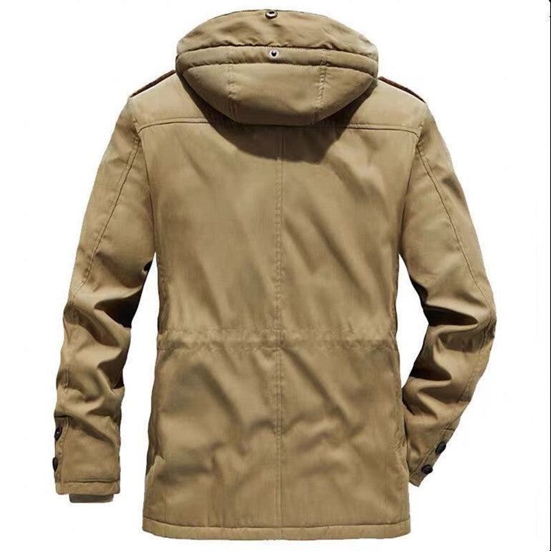 Men's winter parka with teddy lining, detachable hood, and multifunction pockets Chichicherry