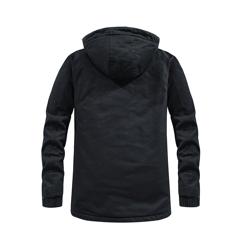 Men's padded parka with hood and soft teddy lining Chichicherry
