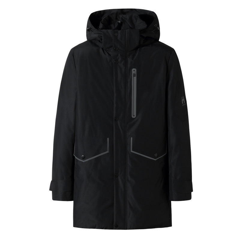 Men's Waterproof Thermal Parka with Hood and Windproof Membrane Chichicherry