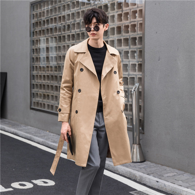 Men's trench coat with double-breasted and tailored fit Chichicherry