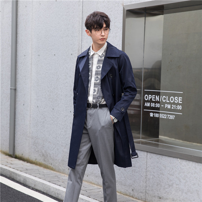 Men's trench coat with double-breasted and tailored fit Chichicherry