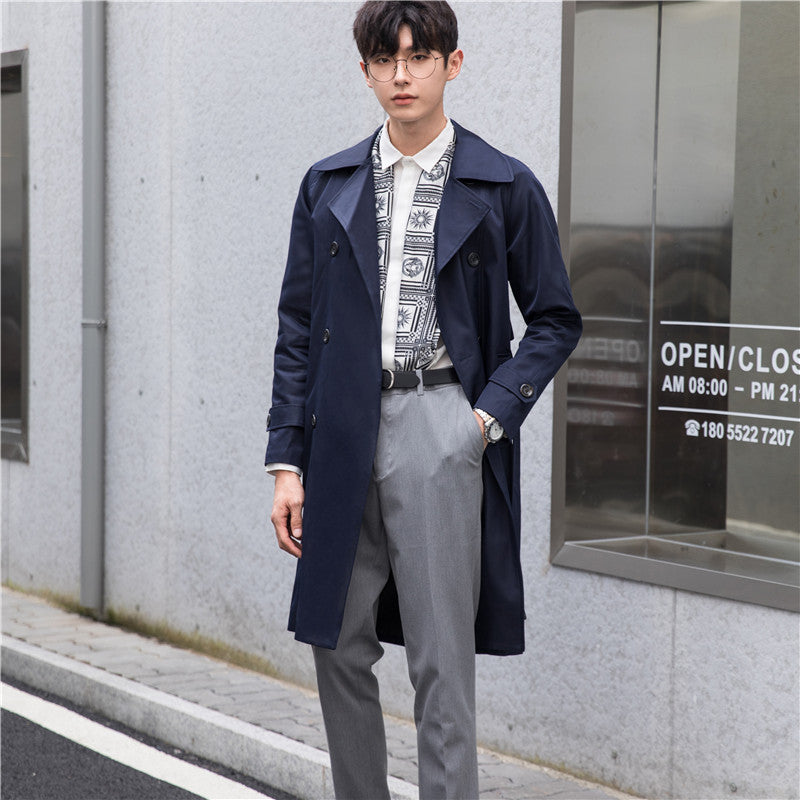 Men's trench coat with double-breasted and tailored fit Chichicherry