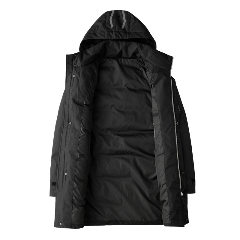 Men's Waterproof Thermal Parka with Hood and Windproof Membrane Chichicherry
