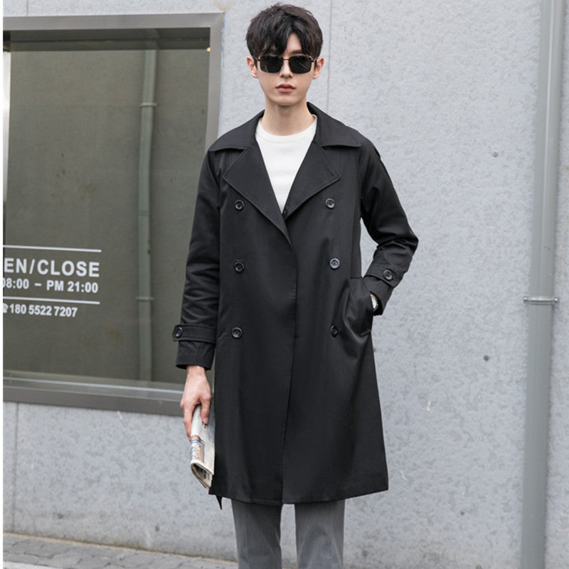 Men's trench coat with double-breasted and tailored fit Chichicherry