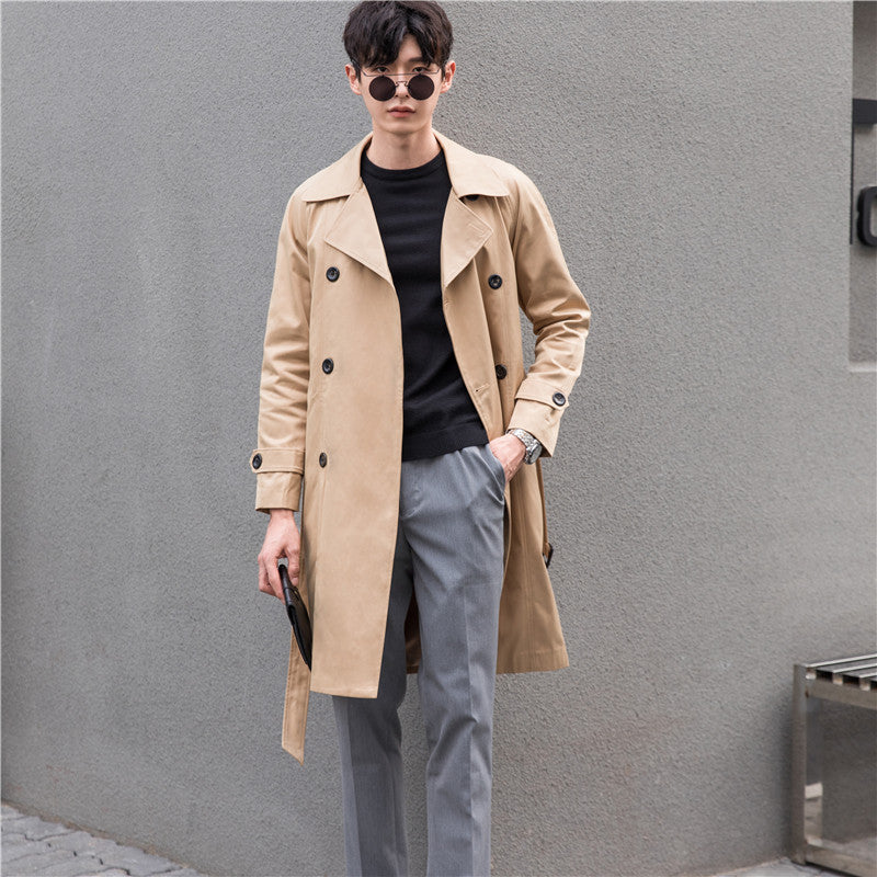 Men's trench coat with double-breasted and tailored fit Chichicherry