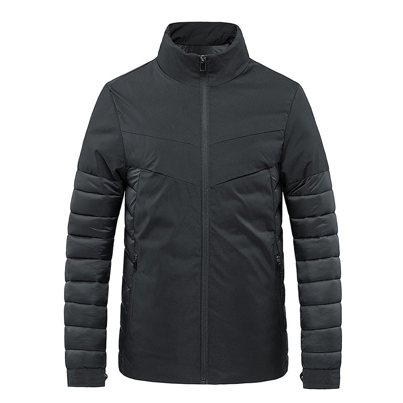 Men's Lightweight Thermal Quilted Jacket with Softshell Outer Material Chichicherry