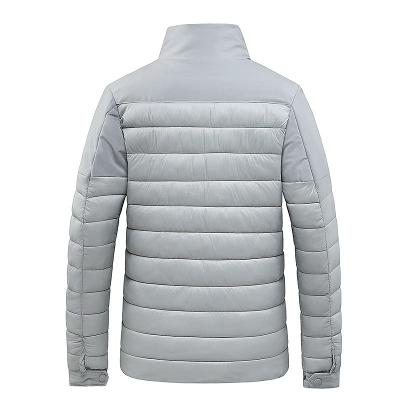 Men's Lightweight Thermal Quilted Jacket with Softshell Outer Material Chichicherry