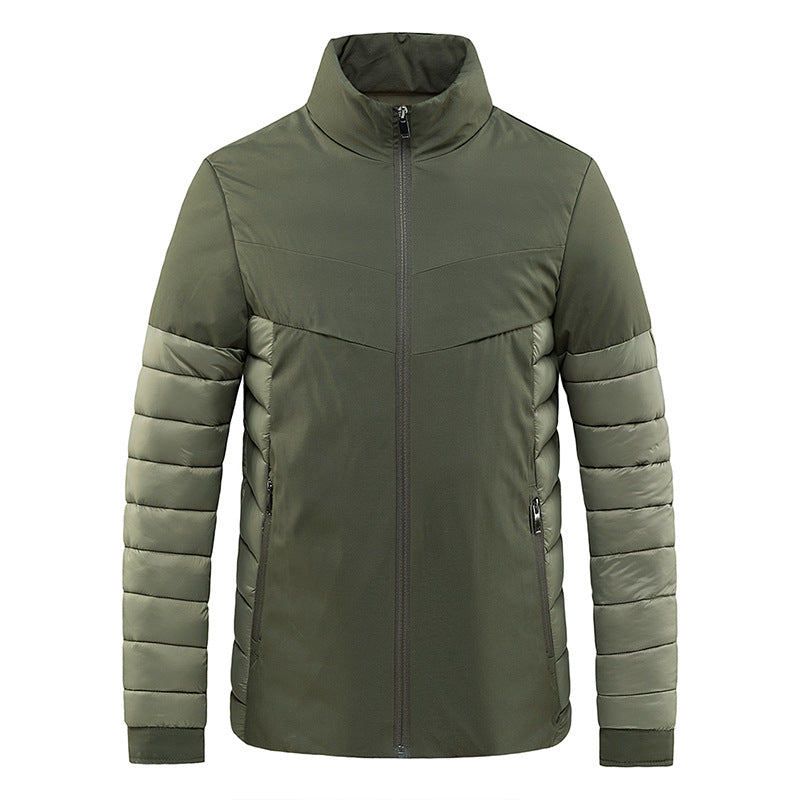 Men's Lightweight Thermal Quilted Jacket with Softshell Outer Material Chichicherry