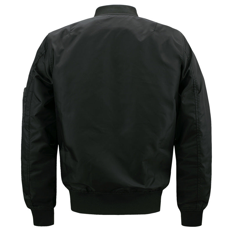 Men's lightweight quilted nylon bomber with utility arm pocket and ribbed cuffs Chichicherry