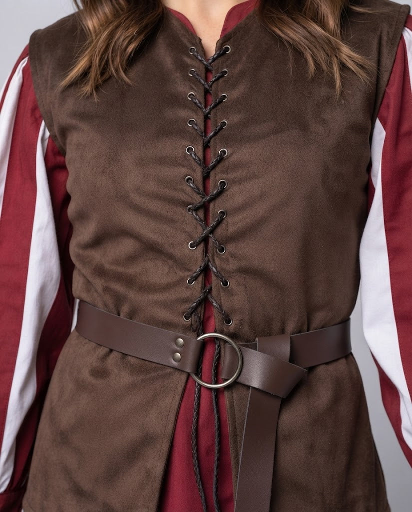 Women's Casual Lace-Up Vest Chichicherry