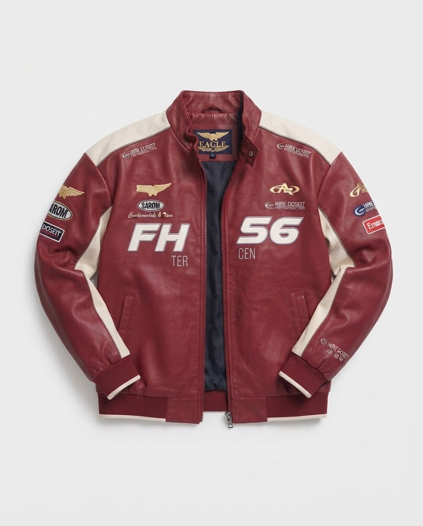 Men's Fashionable Faux Leather Jacket with Practical Details Chichicherry