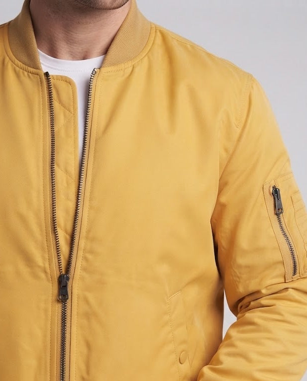 Men's padded thermo bomber jacket with arm pocket and elastic cuffs Chichicherry