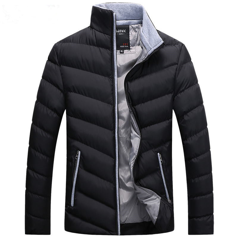 Men's lightweight quilted hooded jacket with contrast lining and thermo insulation Chichicherry