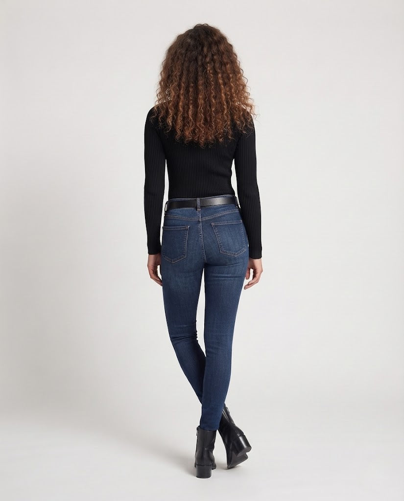 Women's Fine Cashmere-Look Stand Collar Sweater with Dropped Shoulders Chichicherry