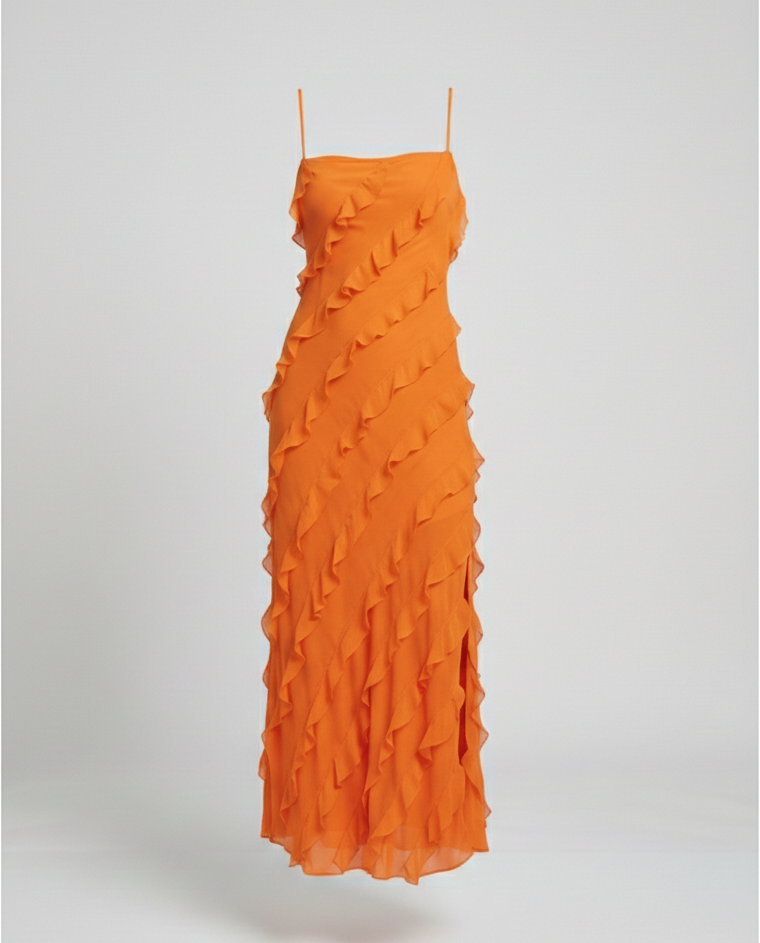 Women's Maxi Dress with Ruffles