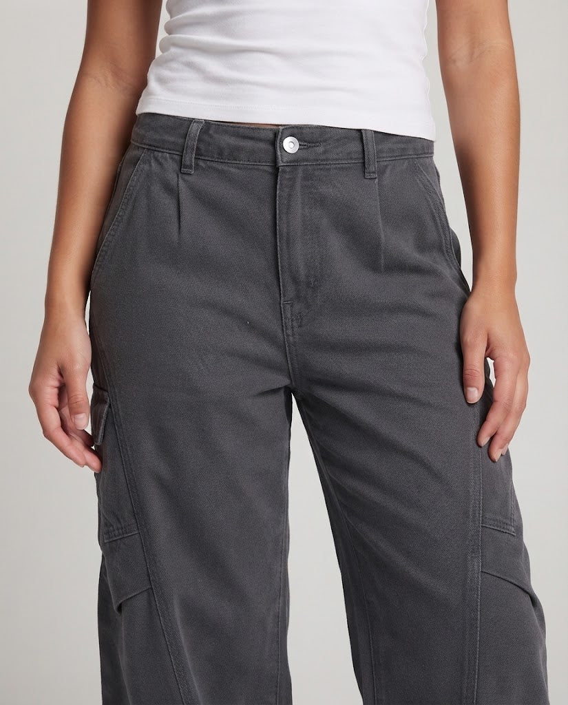 Women wide cargo pants with low crotch fit Chichicherry