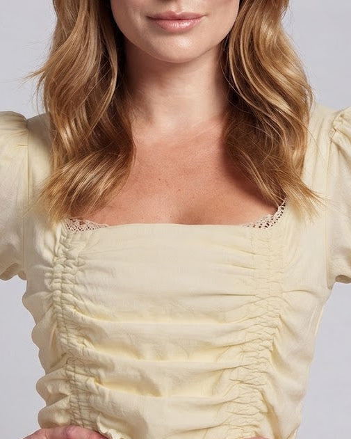 Women’s dress with ruffles and lace trim Chichicherry
