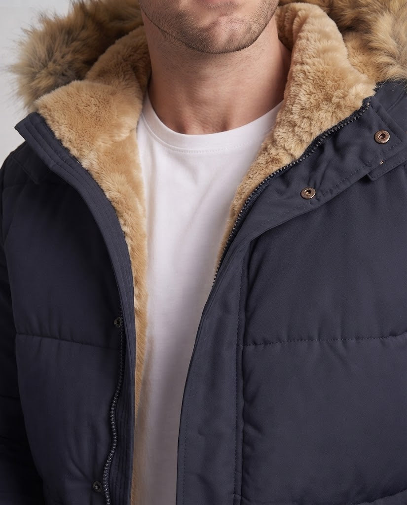Men's winter jacket with faux fur lining Chichicherry