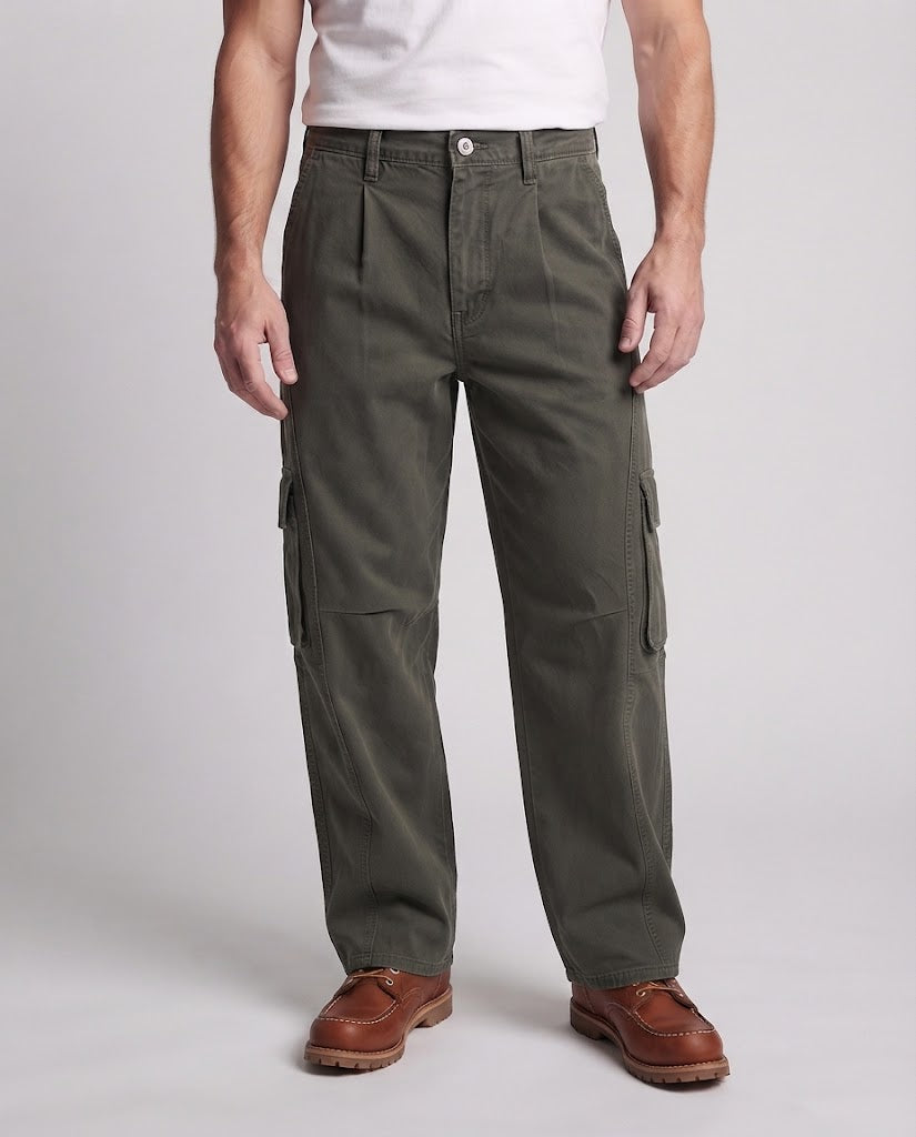 Unisex Oversize Cargo Pants in Palazzo Cut with Comfortable Waist Chichicherry