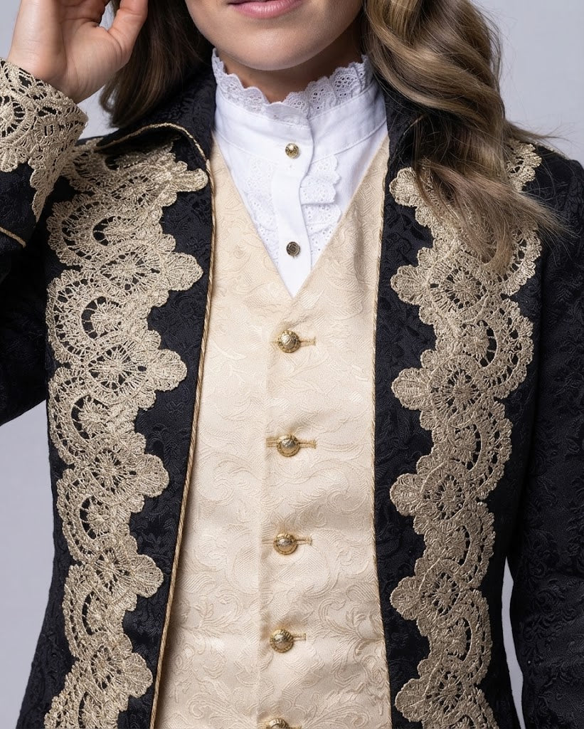 Women’s blouse with stand-up collar and gathering Chichicherry