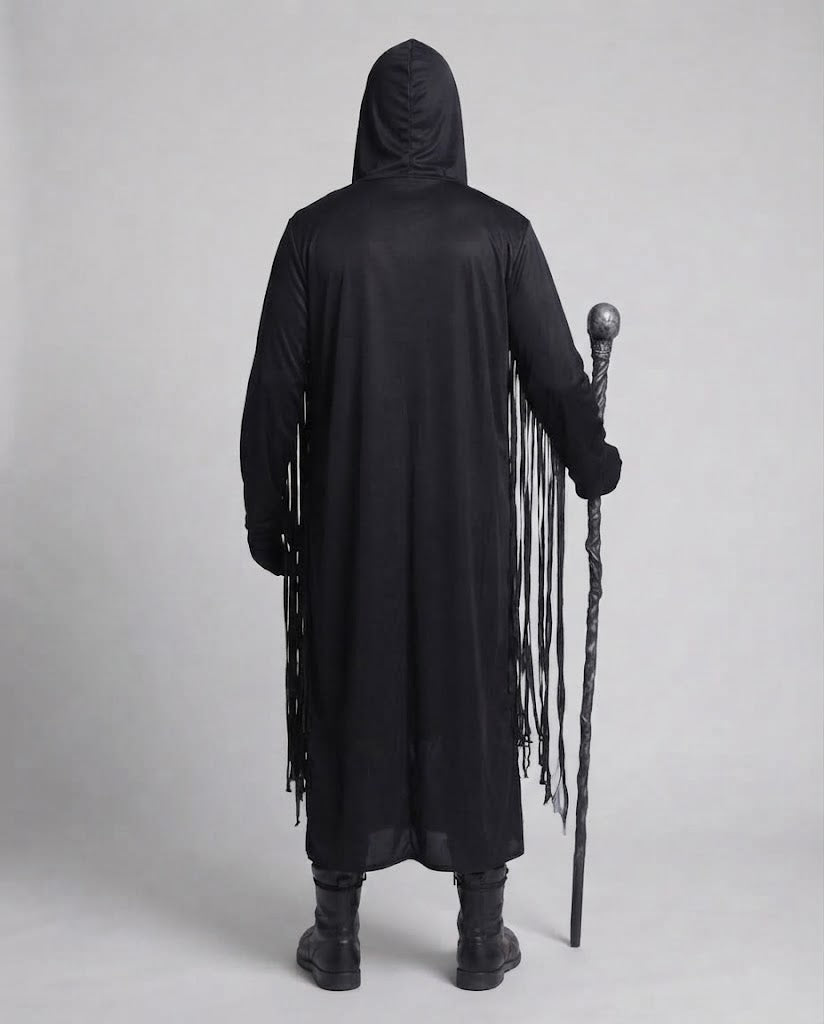 Men's Creepy Skeleton Coat with Deceptively Realistic Print Chichicherry